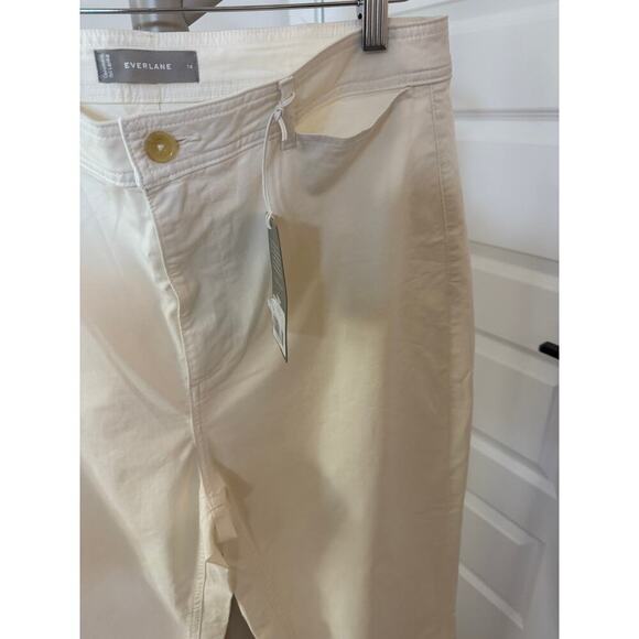 Everlane The Lightweight Straight Leg Crop Off White Size 14 - Picture 3 of 15